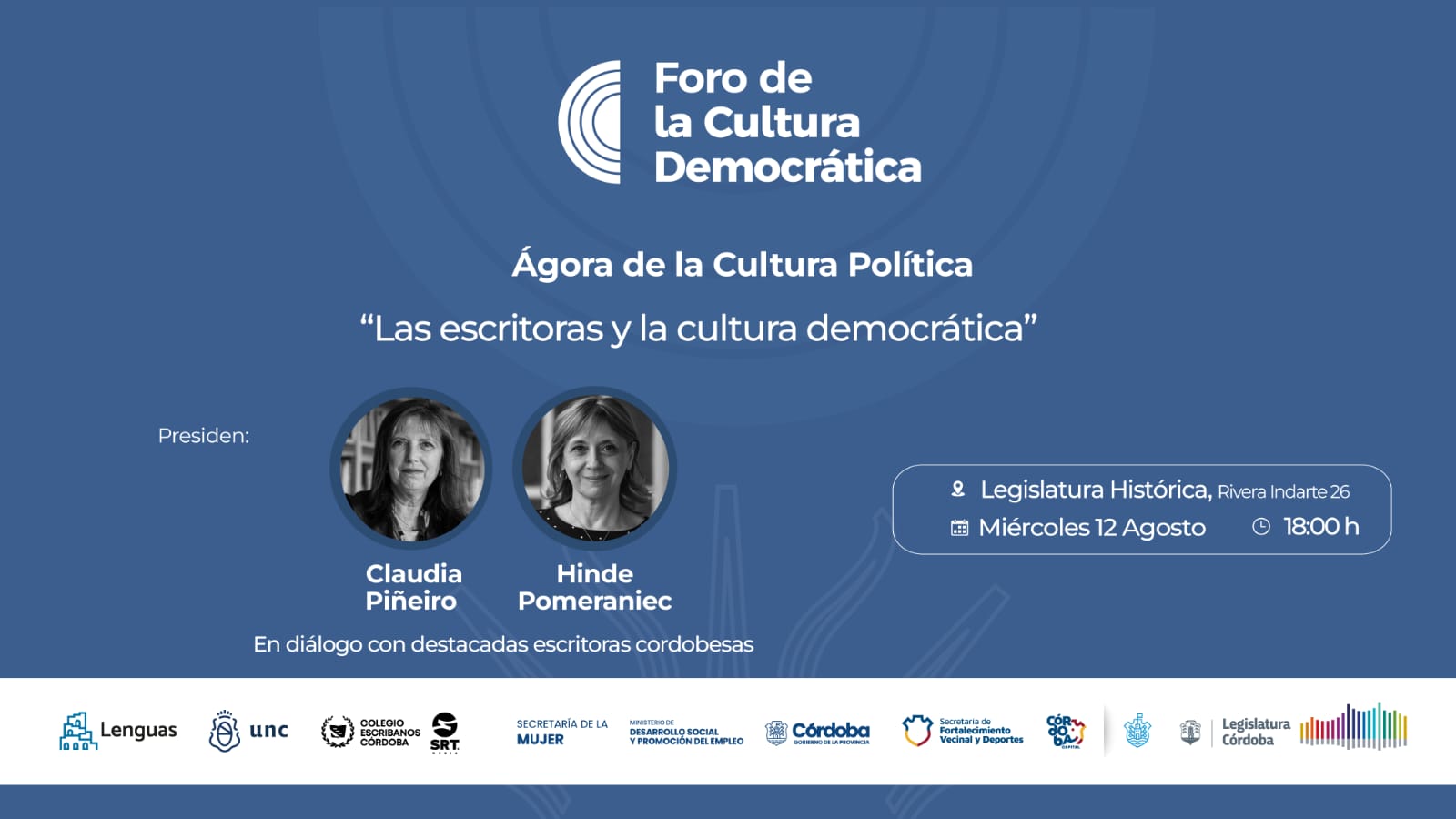 Claudia Piñeiro e Hinde Pomeraniec dialogarán sobre el rol de la mujer y la literatura en la ... thumbnail