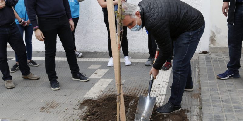 En El Aniversario De Barrio Alberdi, Plantaron 250 árboles