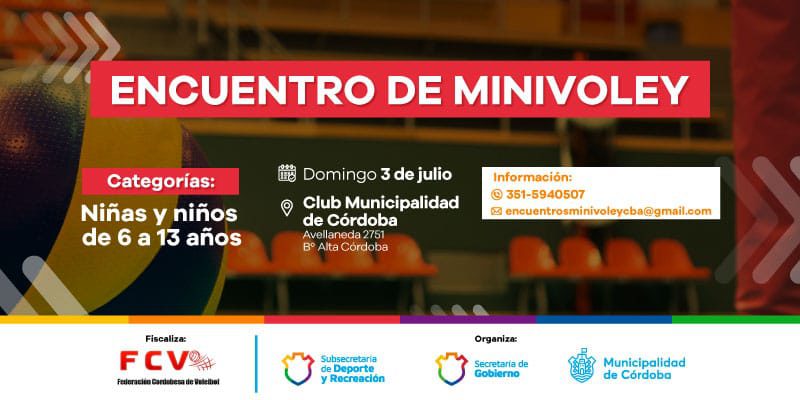 Se Viene El Gran Encuentro De «Minivoley» En El Club Municipalidad