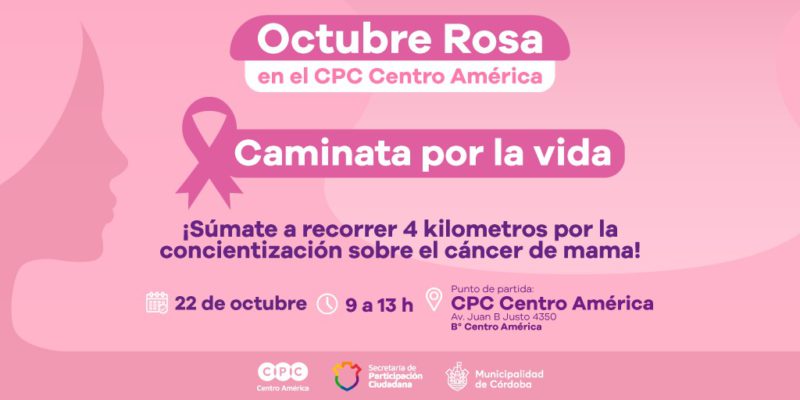Octubre Rosa: El CPC Centro América Realizará Una Caminata Por La Vida
