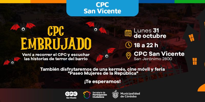 CPC San Vicente: Invita A Una Jornada De Terror Y Misterio En El Marco De La Noche De Brujas