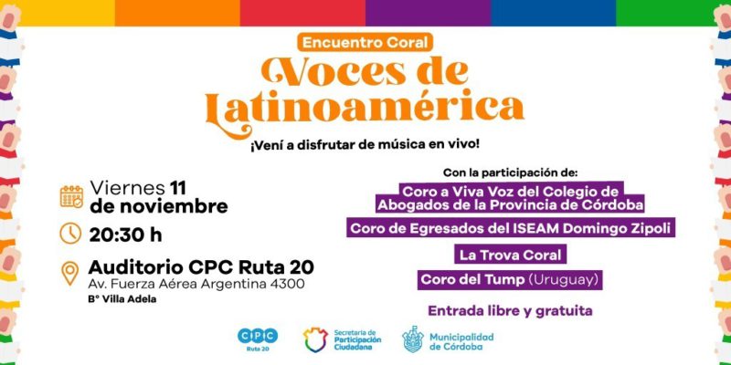Encuentro Coral “Voces De Latinoamérica” En El CPC Ruta 20