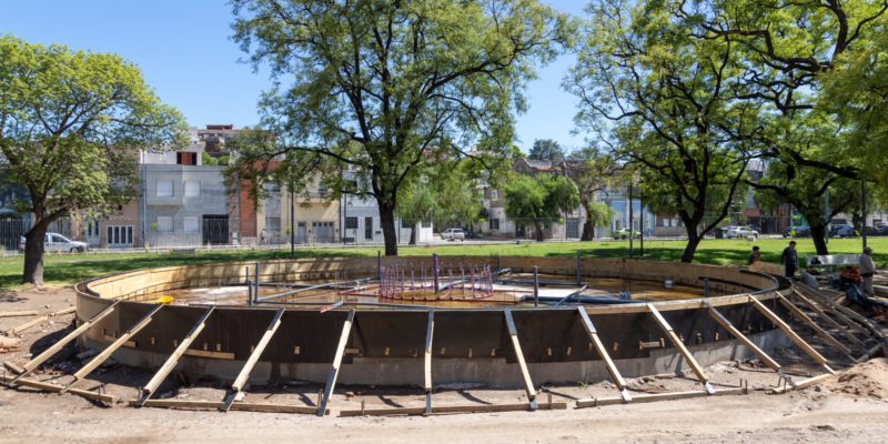 50 Años Después, El Parque Las Heras-Elisa Recupera Su Histórica Fuente De Agua