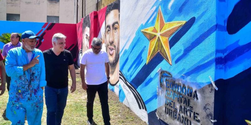 Dos Murales Retratan A Cuatro Cordobeses Campeones Del Mundo Con La Selección Argentina
