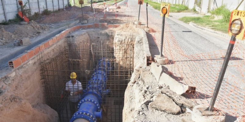 Últimos 40 Metros Para Finalizar La Obra Que Mejorará El Servicio De Agua Potable A 130.000 Vecinos De La Zona Sur