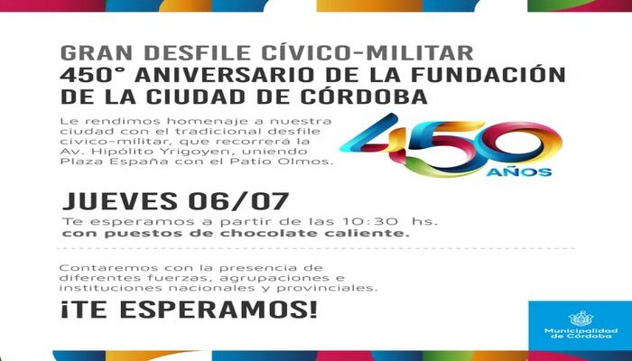 La Ciudad Celebra Su 450° Aniversario Con Un Gran Desfile Cívico Militar