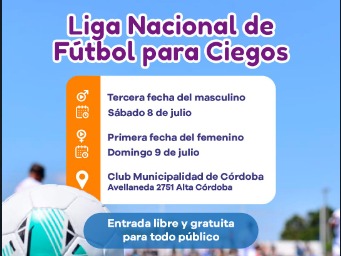 Córdoba Será Sede De La Liga Nacional De Fútbol Femenino Y Masculino Para Ciegas Y Ciegos