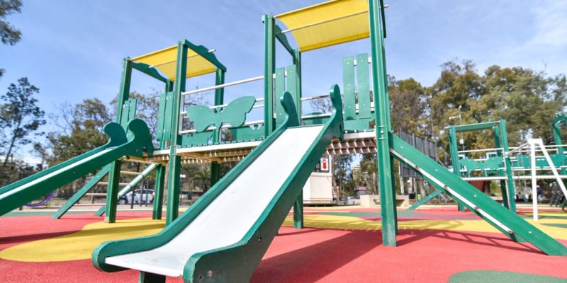 ¡El Parque Sarmiento Está De Estreno! Invitamos A Los Más Pequeños A Inaugurar Los Nuevos Juegos Fabricados Con Materiales Reciclados