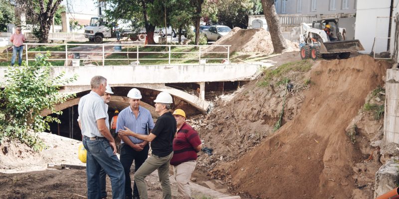 Hospital Misericordia: Passerini Supervisó Las Obras De Remediación Del Desagüe Pluvial
