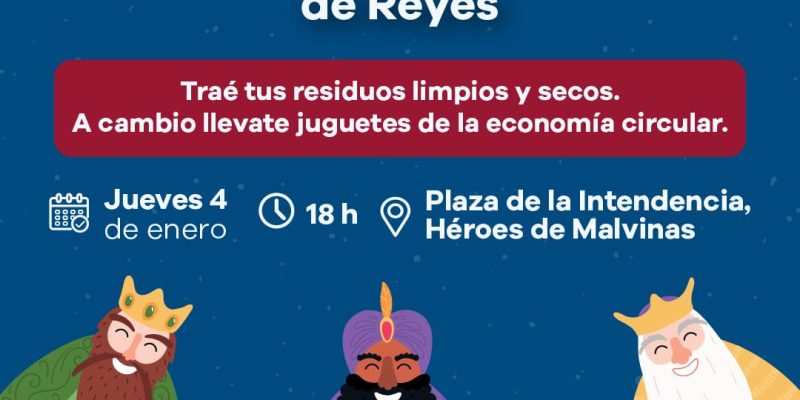 EcoCanje De Reyes: Este Jueves Se Entregarán Juguetes Reciclados A Cambio De Residuos Secos En La Plaza De La Intendencia