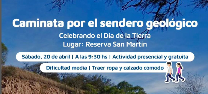 En El Día De La Tierra, La Municipalidad Invita A Una Caminata Por El Sendero Geológico De La Reserva Natural San Martín