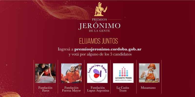 Jerónimo De La Gente: Conocé Las Cinco Organizaciones Nominadas Para Recibir El Galardón