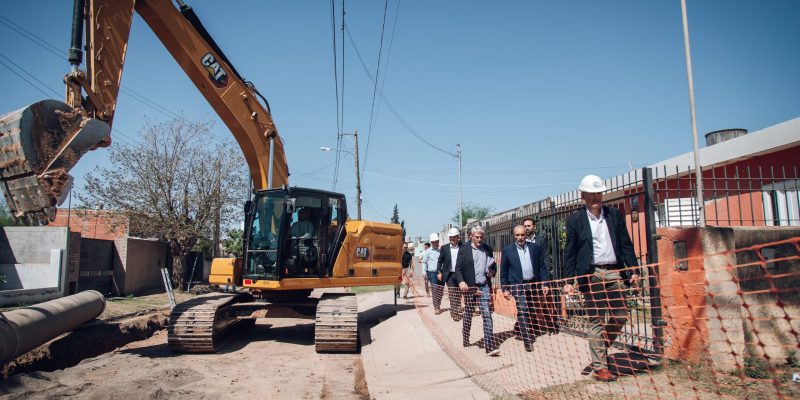 Recta Final De Obras Para El Colector Cloacal Sureste: Passerini Y López Recorrieron El Sector