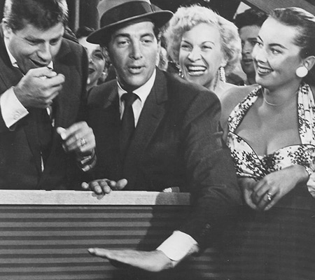 Jerry Lewis, Dean Martin, Anita Ekberg Y Mastroianni, Juntos En El Cineclub Municipal