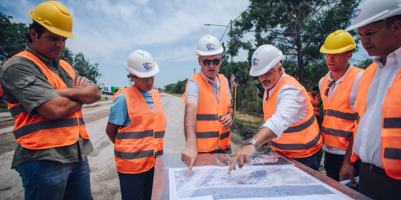 Passerini Supervisó La Obra De Pavimentación En El Complejo Ambiental Piedras Blancas