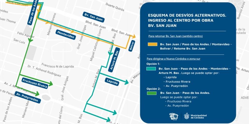 Rutas Alternativas Para Los Conductores Que Transitan A Diario Por Bv. San Juan