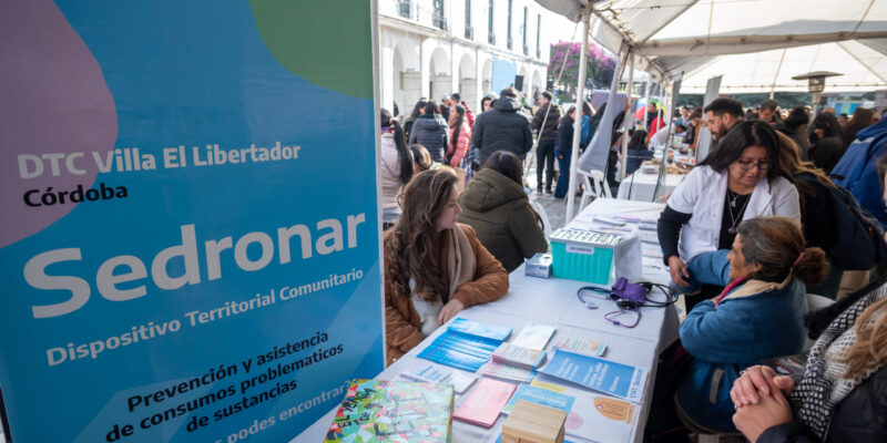 Expo” CbaPreviene”: Una Feria Con Espacios De Acompañamiento Sobre Consumos Problemáticos En La Plaza San Martín