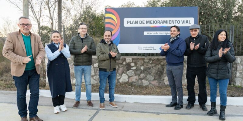 Pavimentaron Los Alrededores Del Polo Educativo Y Sanitario De Agua De Oro