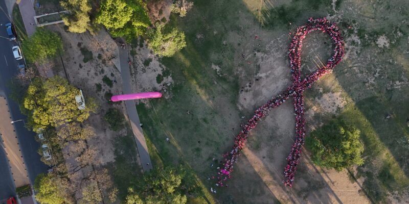 Participá De La Caminata Y El Armado Del Lazo Rosa En El Parque Sarmiento