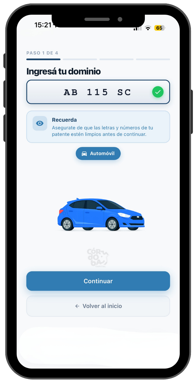 Mockup de la app SEMM
