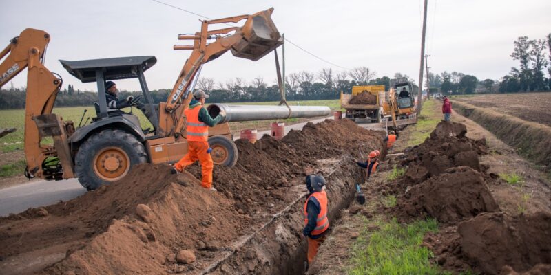 “Más Agua, Más Salud”: La Obra Que Acompañará El Crecimiento Urbano Del Sector Sur Registra Un 55% De Avance
