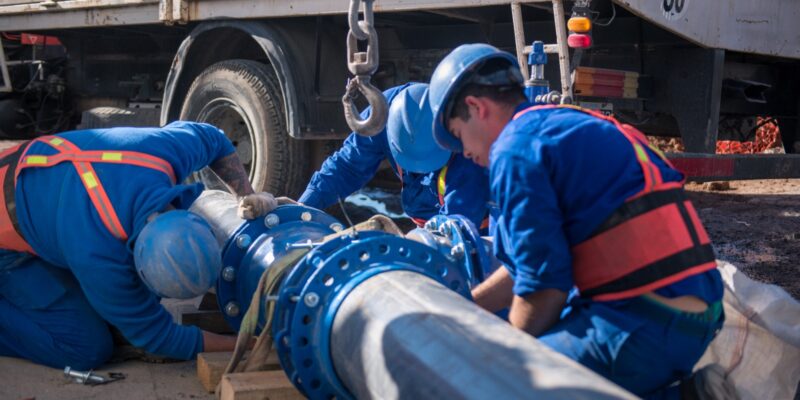 Barrio Primero De Mayo: La Obra De Nexo De Agua Potable Alcanza Un 95% De Avance Y Entra En Su Etapa Final