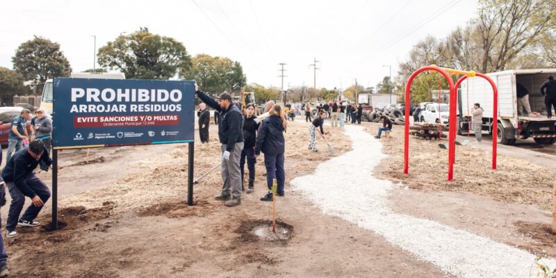 Passerini Supervisó La Erradicación De Un Histórico Basural En Zona Norte Y La Creación De Un Nuevo Espacio Verde