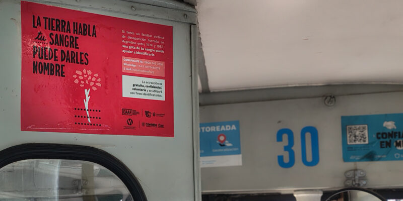 Los Colectivos Urbanos Se Suman A La Convocatoria Para Que Familiares De Personas Desaparecidas Aporten Muestras Genéticas