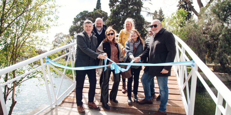 Passerini Habilitó El Renovado Puente “Gerónima” Entre Las Islas Encantada Y Crisol, En Pleno Parque Sarmiento
