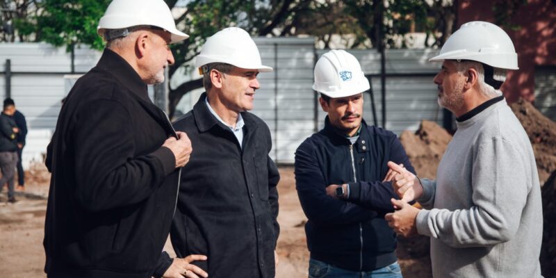 Passerini Recorrió Las Obras De Renovación Del Paseo De Las Artes En Barrio Güemes